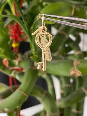 14K Yellow Gold Key Pendant